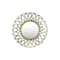 Hello Honey® 29.5" Gold Galvanized Metal Wall Mirror